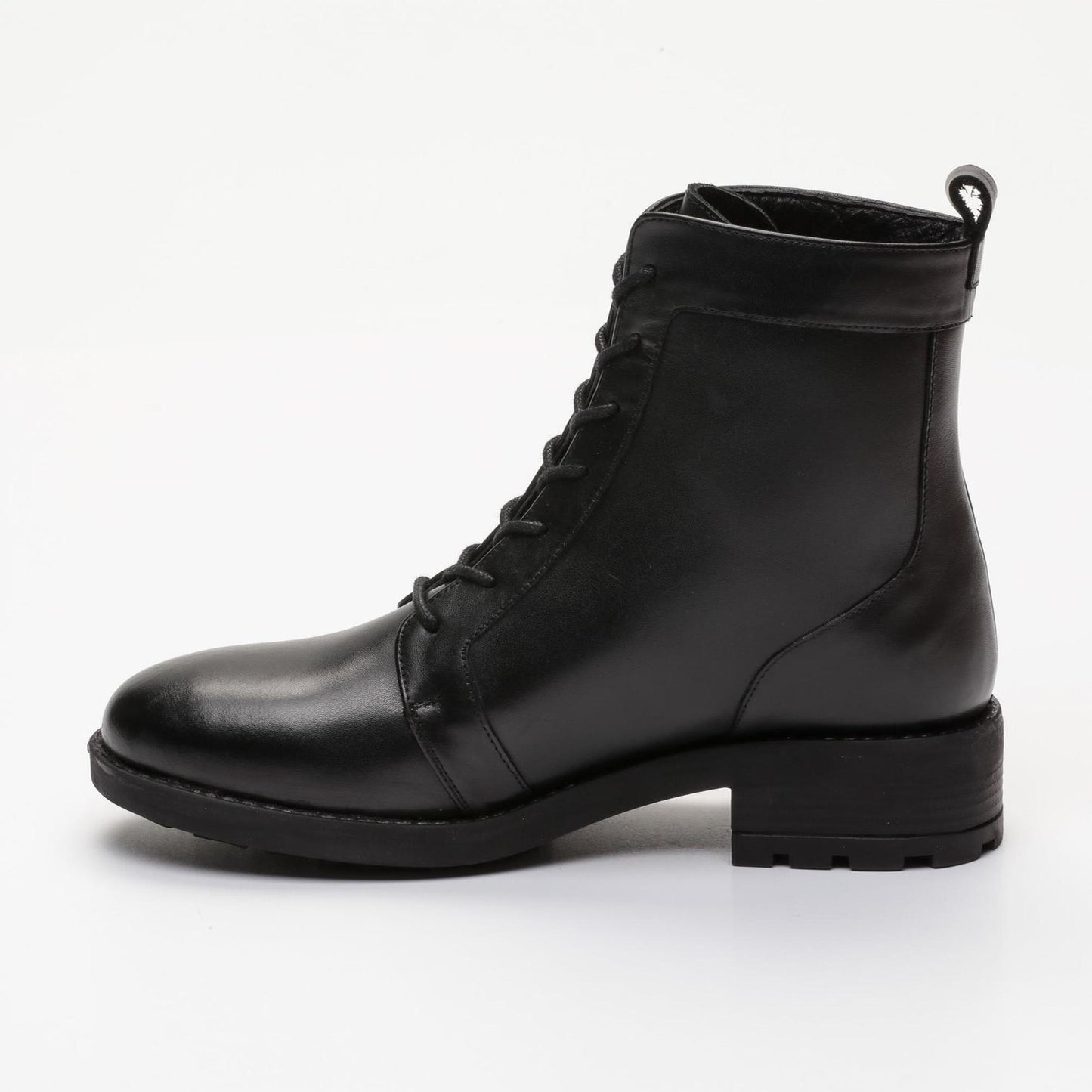 ALICIA bottines à talon en cuir noir