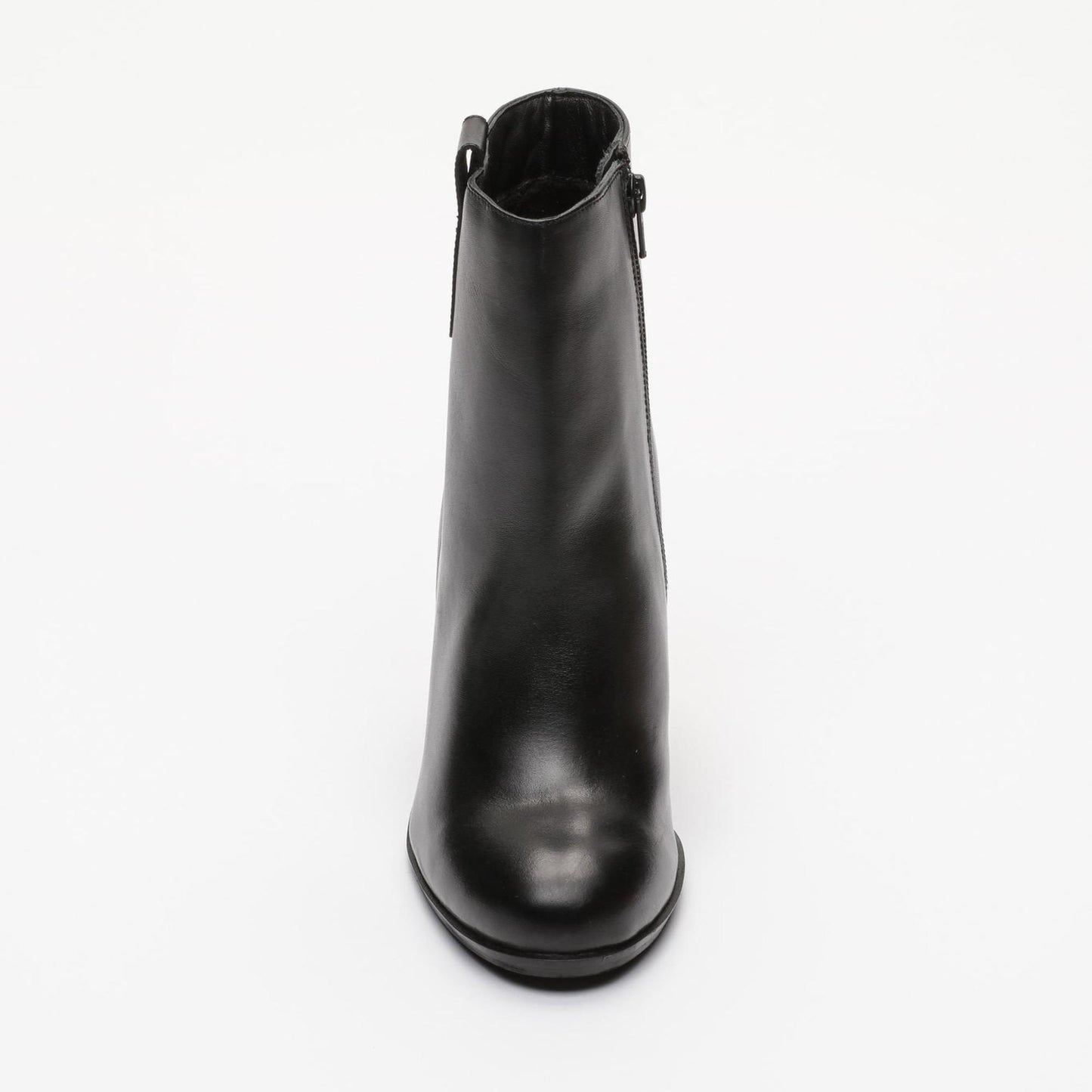 ALIZEE bottines à talon en cuir noir