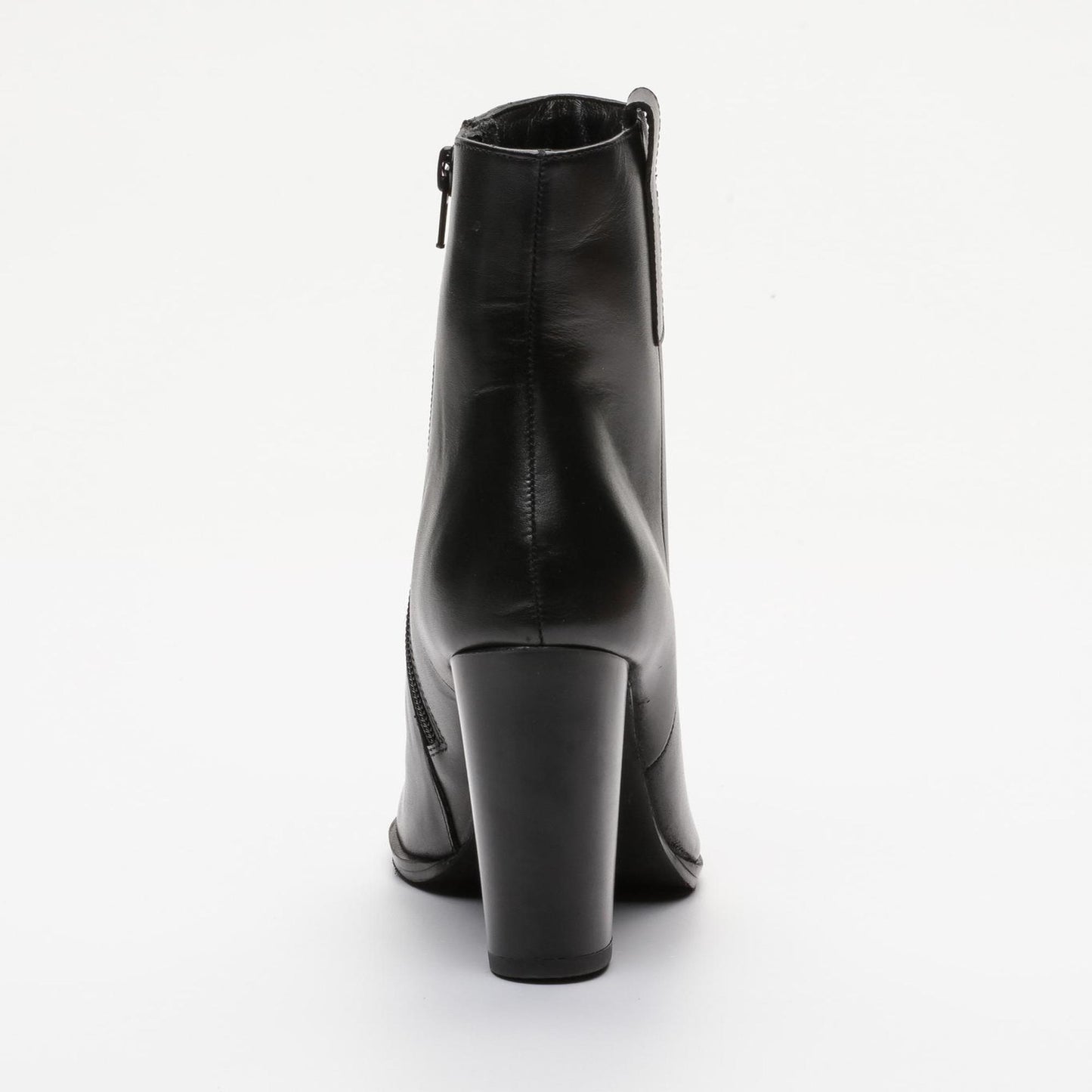 ALIZEE bottines à talon en cuir noir
