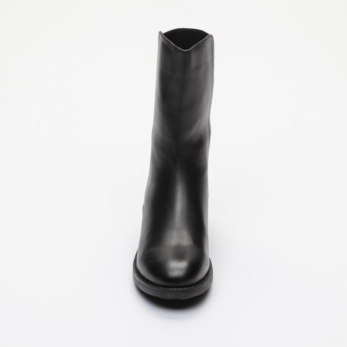 AMELIA bottines à talon en cuir noir