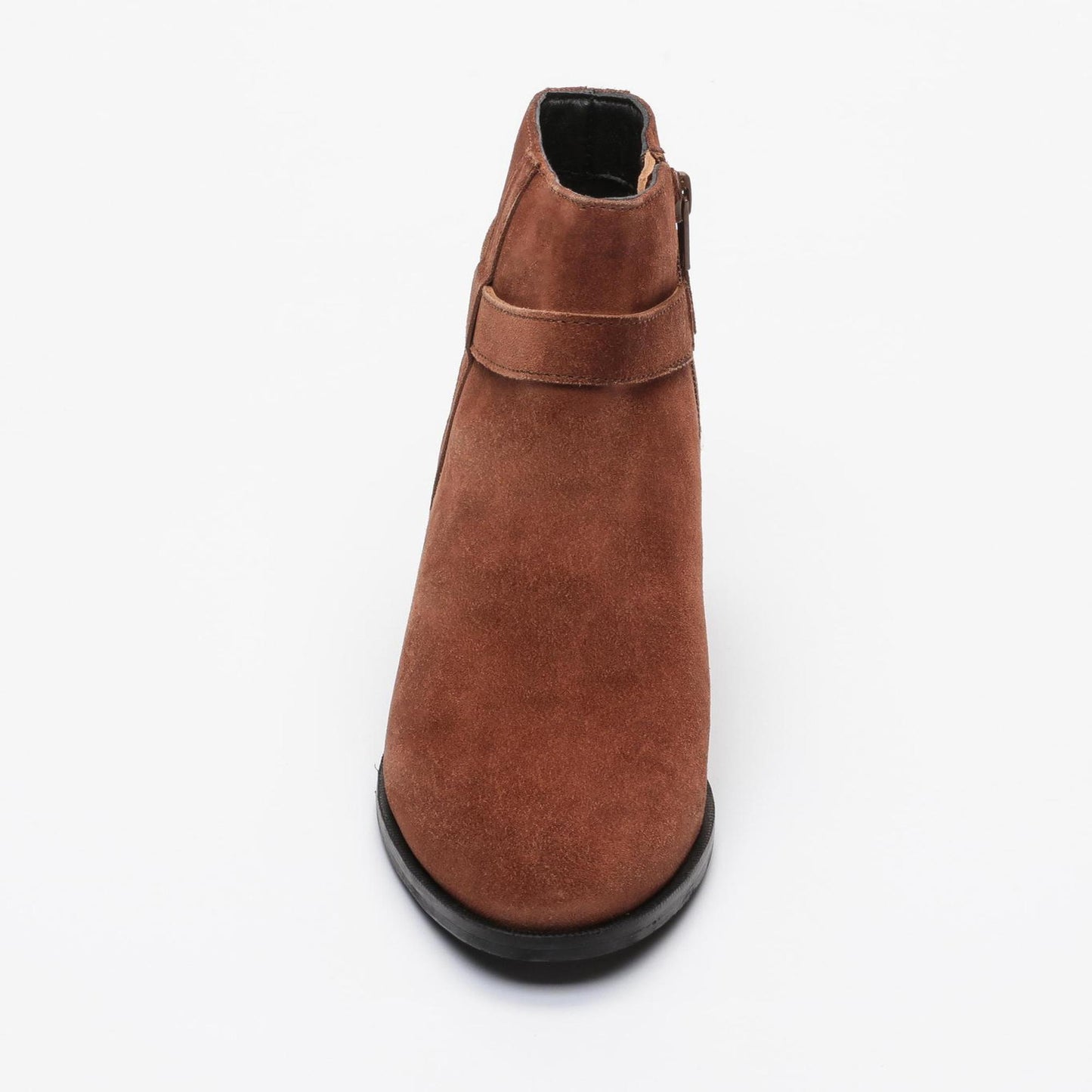 APOLO bottines à talon en cuir tabac