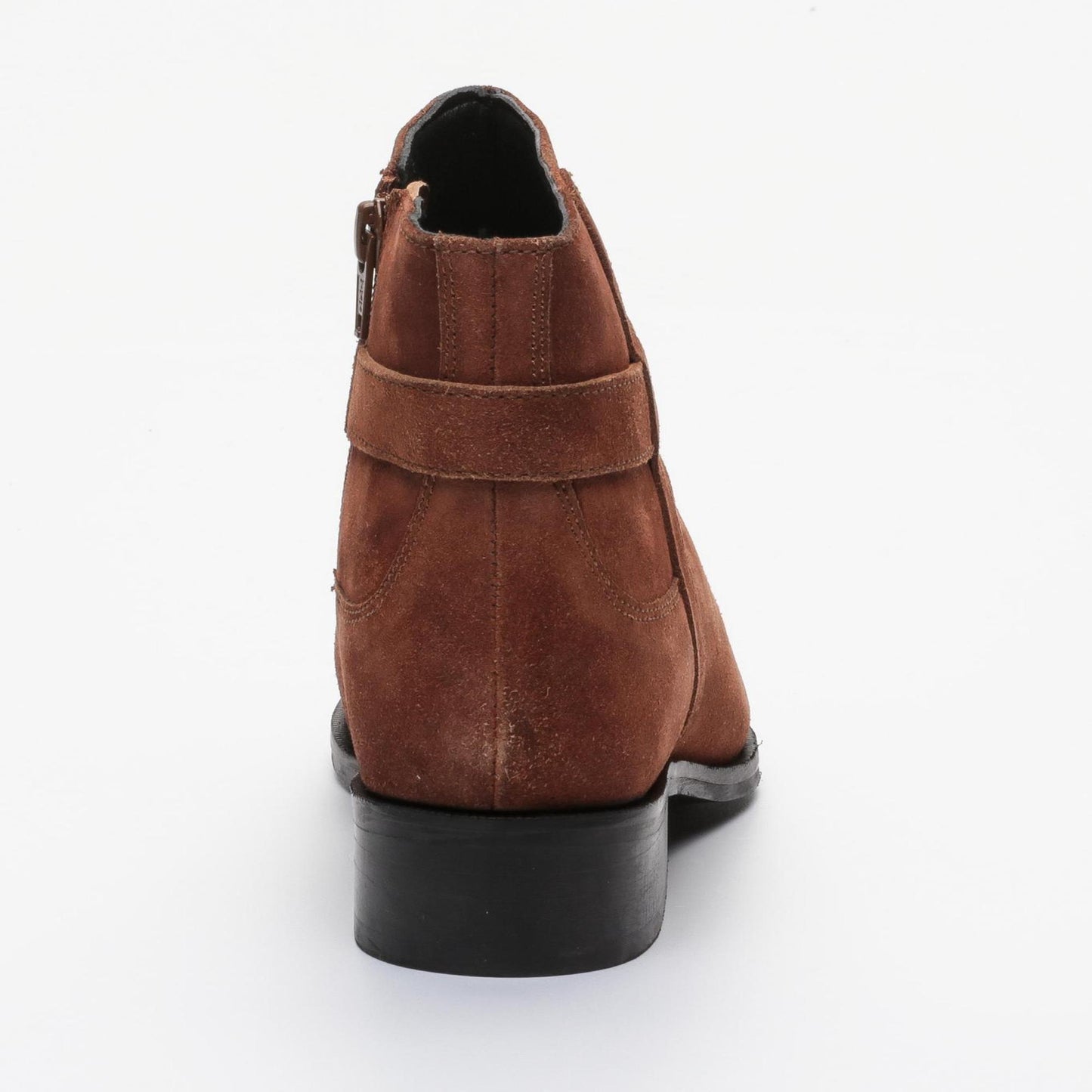 APOLO bottines à talon en cuir tabac
