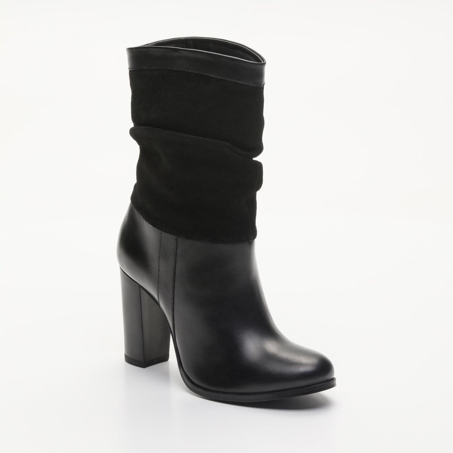 BEA bottines à talon en cuir noir