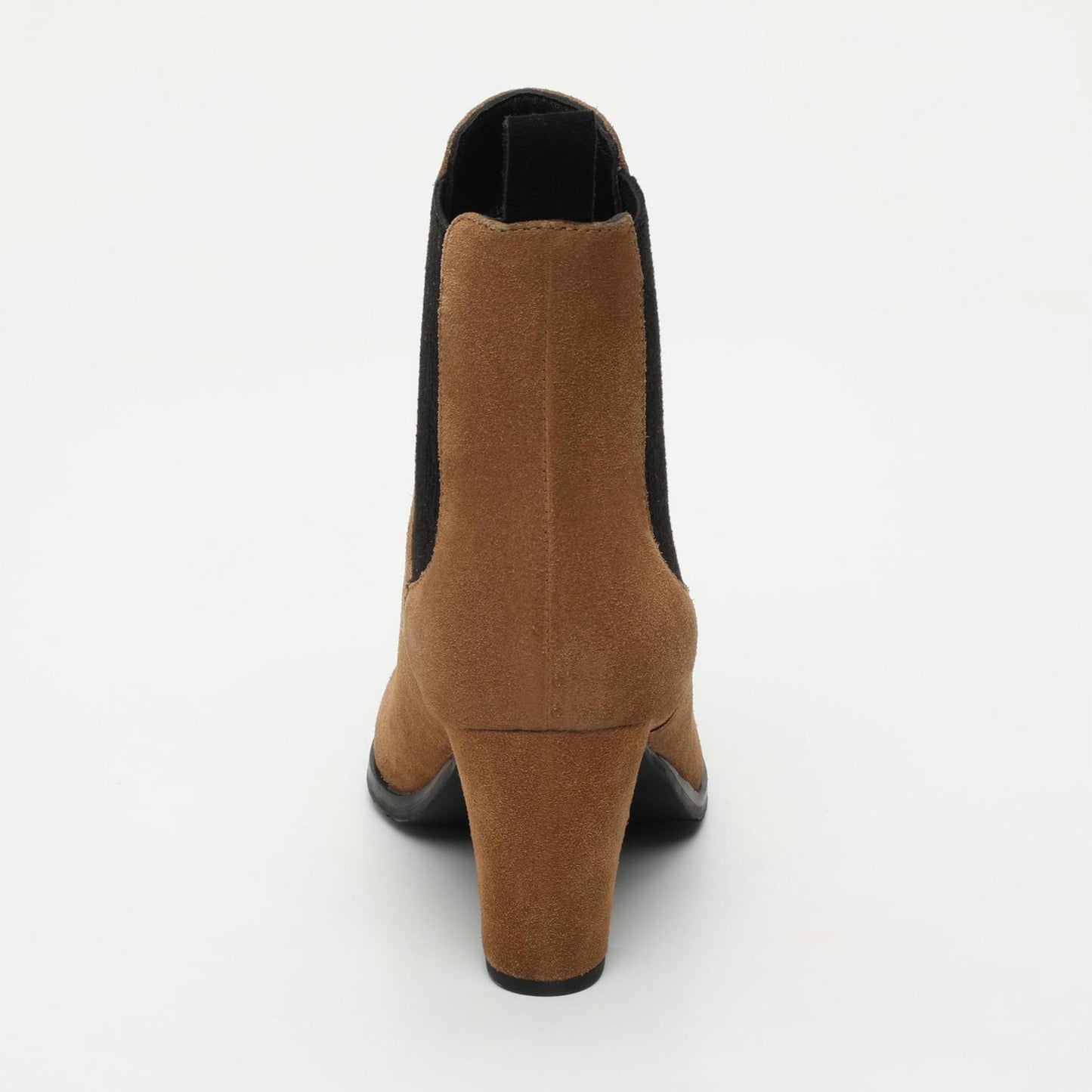 LOLA bottines à talon en cuir brun