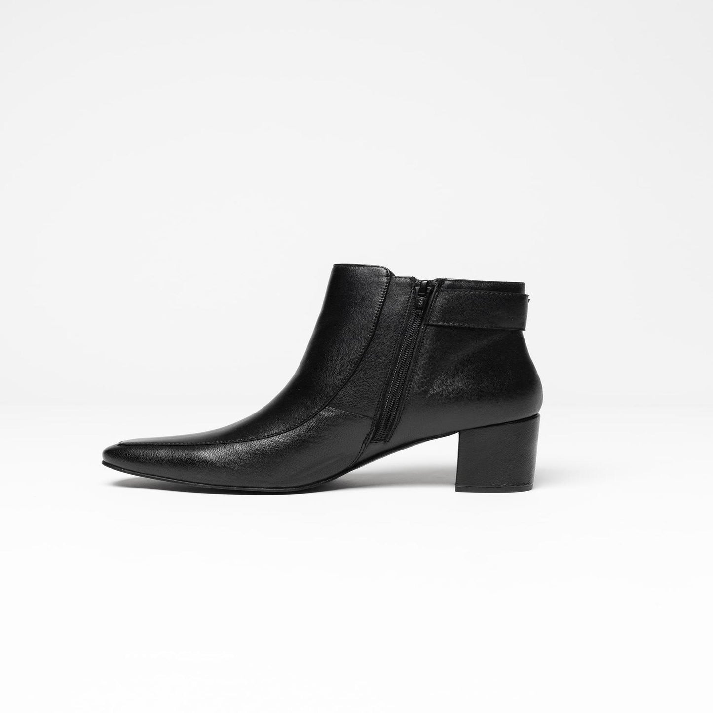 MARJO bottines à talon en cuir camel