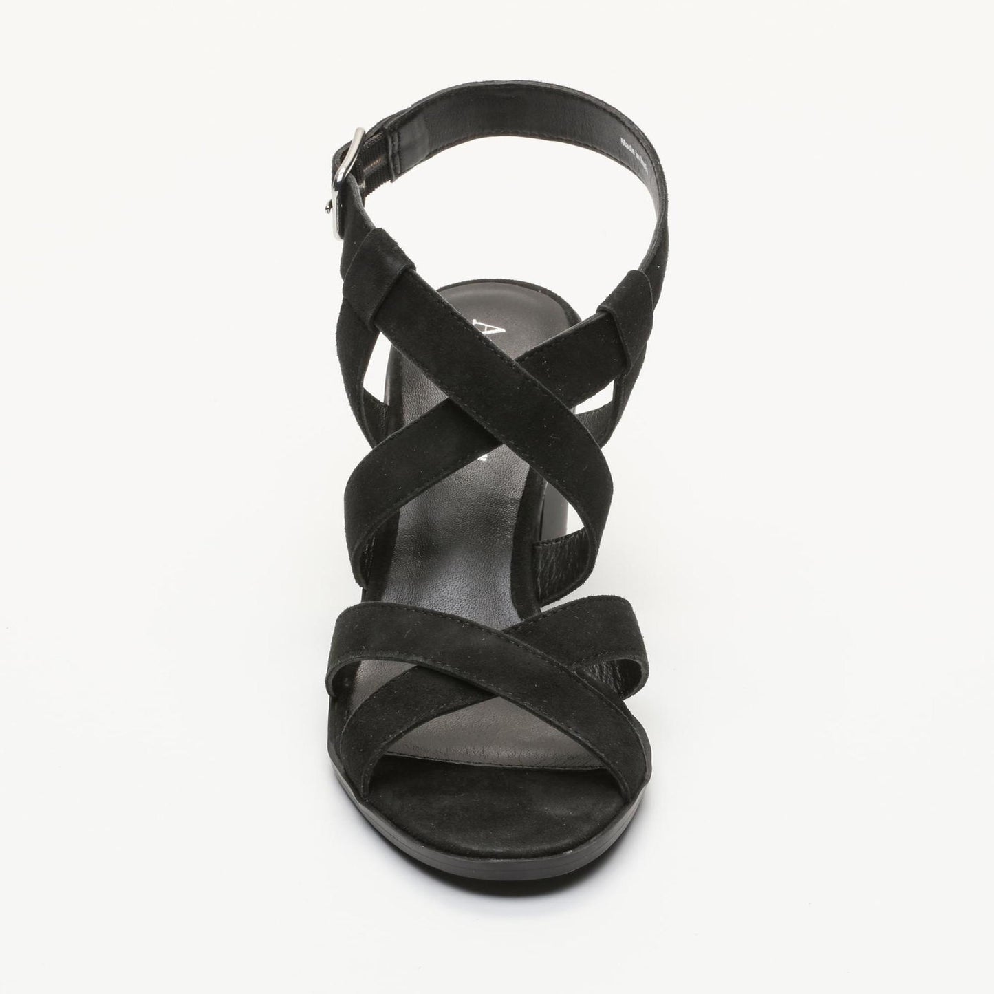 PAVI sandales à talon en cuir noir