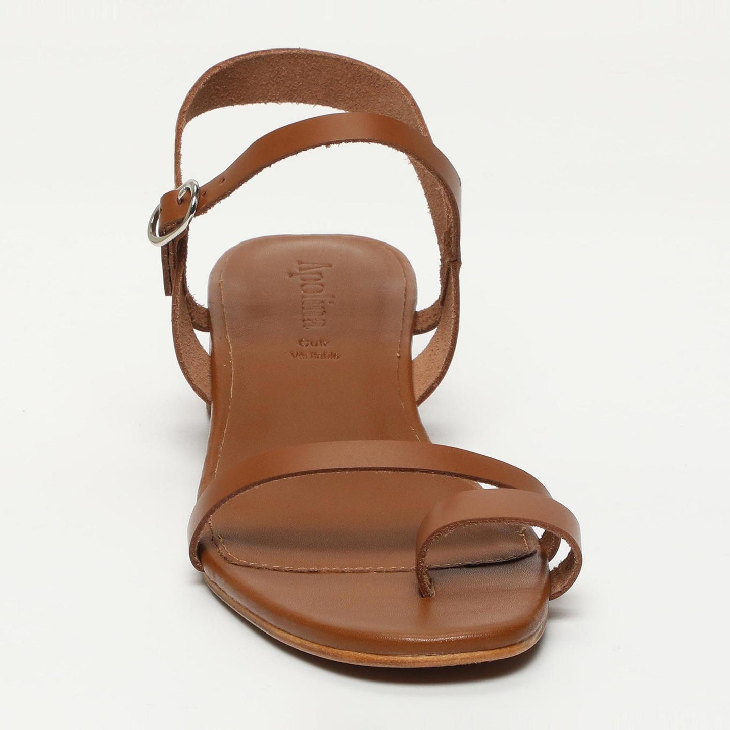 SOFIE sandales à talon en cuir camel