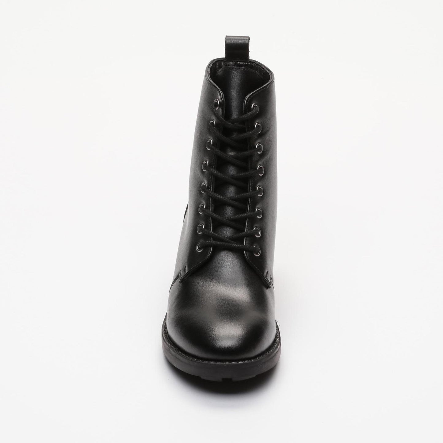 ALINA bottines à talon en cuir noir