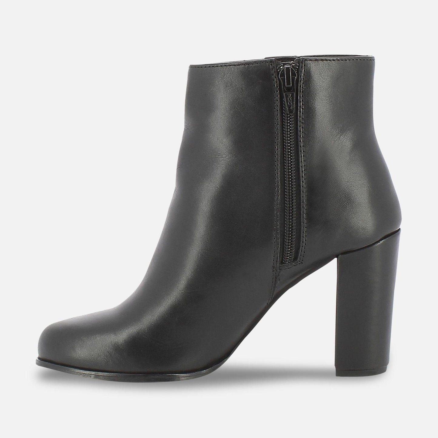 KEARNY bottines à talon en cuir noir