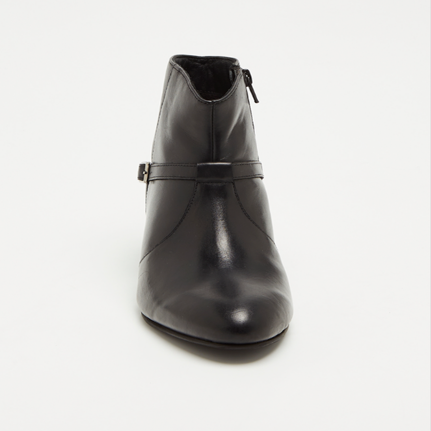 LETTA bottines à talon en cuir noir